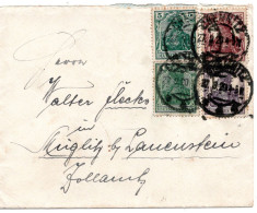 62102 - Deutsches Reich - 1920 - 2@15Pfg Germania MiF A Bf CHEMNITZ -> Mueglitz - Storia Postale