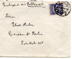 62106 - Deutsches Reich - 1924 - 20Pfg Korbdeckel EF A Bf BUNZLAU -> Berlin - Covers & Documents