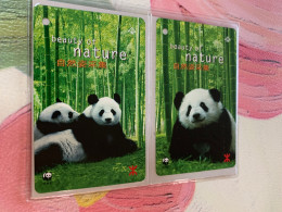 MTR Cards X 2 WWF Pandas Hong Kong - Brieven En Documenten