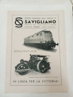 IT-00354- ILLUSTRAZIONE 1941-SOCIETA' NAZIONALE OFFICINE DI"SAVIGLIANO"LOCOMOTORE- COMPRESSORI STRADALI-"MONTECATINI - Altri & Non Classificati