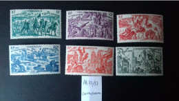 CAMEROUN PA 32/37 **  GRANDES SERIES COLONIALES    " TCHAD  Au RHIN " - 1946 Tchad Au Rhin