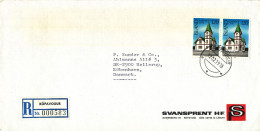 Iceland Registered Cover Sent To Denmark Kopavogur 17-12-1978 The Flap On The Backside Of The Cover Is Missing - Briefe U. Dokumente
