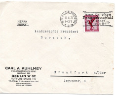 62115 - Deutsches Reich - 1928 - 15Pfg Luftpost EF A Bf BERLIN - ... -> Frankfurt - Lettres & Documents