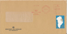 Denmark Cover With Red Meter Cancel Copenhagen 15-12-1978 Ministeriet For Grönland - Storia Postale