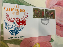 Philippines Stamp New Year Fighting Cock MNH 1993 FDC - Filipinas