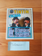 TINTIN / THE ADVENTURES OF TINTIN - Billet De Loterie Nationale Belge - Personnages Dupont Et Dupond - Biglietti Della Lotteria