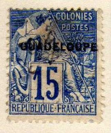 Guadeloupe - (1891) -     15  C. Timbre Des Colonies Generales Surcharge  Guadeloupe -  Oblitere - Gebraucht