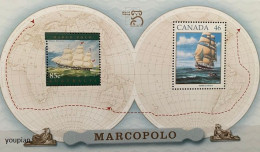 Australia 1999, Joint Issue With Canada - Marcopolo Ships, MNH Unusual S/S - Ungebraucht