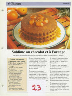 Lot 23  Gâteaux  Gateau Fiche  Cuisine  Recette - Küche & Rezepte