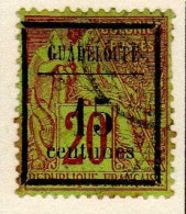 Guadeloupe - (1889) -   15c. Sur  20  C.  Colonies Generales -   Oblitere - Oblitérés