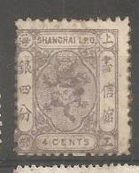 China Chine Local Shaghai 1866  MH - Nuovi