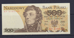 POLAND - 1982 500 Zloty UNC/aUNC Banknote - Polen