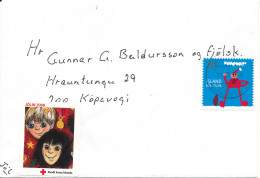 Iceland Cover With Christmas Stamp 11-8-2008 - Covers & Documents