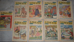 Lisette  9 Numéros  27 +  37 à 44   Année 1950 - Lisette