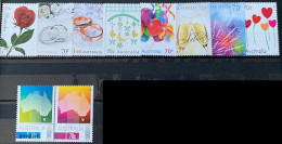 Australia 2014, Greetings, Two MNH Stamps Strips - Ungebraucht
