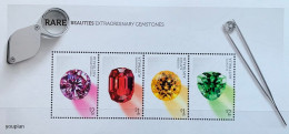 Australia 2017, Rare Beauties Extraordinary Gemstones, MNH Unusual S/S - Neufs