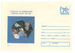 IP 89 -  98 Pirita, MINERALS, Mineralogy, Romania - Stationery - Unused - 1989 - Minerals