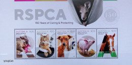 Australia 2021, RSPCA - 150 Years Of Caring & Protecting, MNH S/S - Nuovi