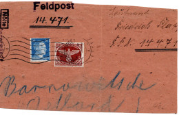 62142 - Deutsches Reich - 1943 - Fp-PnZulassungsmke A FpPnVorderseite ANGERMUENDE -> Fp#14471 (24.11.43) - Briefe U. Dokumente