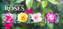 Australia 2022, Roses, MNH S/S - Nuovi