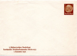 62145 - Deutsches Reich - 1936 - 3Pfg Hindenburg A PGAUmschlag "Karlshorster Briefmarkensammlerverein 1932", Ungebraucht - Private Postwaardestukken