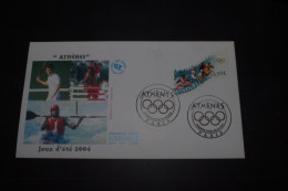 2-2232 Olympic Games Jeuc Olympiques Athène 2004 Kayak Tenis Equitation FDC France - Sommer 2004: Athen