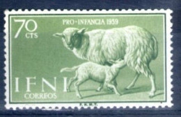 IFNI ANIMALES PRO INFANCIA 1959 Yv 129 MNH - Ifni