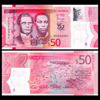 Jamaica 2022 Plastic Banknotes Paper Money 50 Dollars Polymer  UNC   Banknote 60th Anniversary Of Independence - Jamaique
