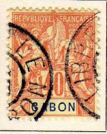 Gabon - (1904-07)  - 40  C. . Type Groupe -  Oblitere - Gebruikt