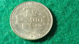 İTALYA-1996-   200   LİRE    HATIRA - 100 Liras