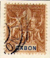 Gabon - (1904-07)  - 30  C. . Type Groupe -  Oblitere - Usati