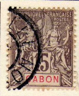 Gabon - (1904-07)  - 15 C. . Type Groupe -  Oblitere - Used Stamps