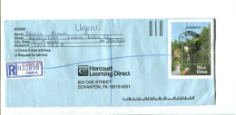 JAMAIQUE / OISEAUX  - Affranchissement Sur Lettre Recommandée Bloc Pic Hibou Perroquet - Owls