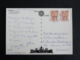 HONGRIE HUNGARY MAGYARORSZAG AVEC YT 4091 CHAISE 1893 - BUDAPEST EGLISE SAINT ETIENNE - Covers & Documents