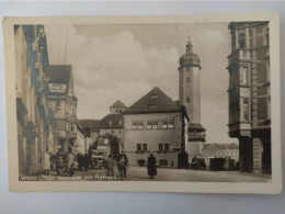 Weida In Thür., Neumarkt, Rathaus, Hotel Goldener Ring, LKW, Belebt, 1930 - Weida