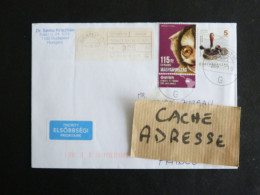 HONGRIE HUNGARY MAGYARORSZAG AVEC YT BF 376 ET 4660 - VIGNETTE GUICHET - AOTUS TAMPON CACHET POSTE - Briefe U. Dokumente