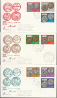 San Marino 1972, 3 FDC UNUSED, Coins - FDC