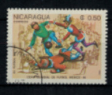 Nicaragua - "Mexico 86" - Le Foot à Travers Les âges" - Oblitéré N° 1358 De 1985 - Nicaragua