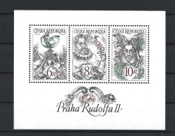 Ceska Rep. 1997 Emperor Rudolf II Sheet Y.T. 143/145 ** - Blocchi & Foglietti