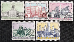 Tchécoslovaquie 1960 The 3rd Five Year Plan   Stampworld N° 1208 à 1212 Série Complète - Gebraucht
