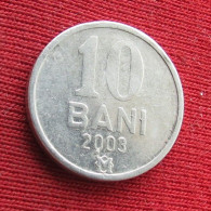 Moldova 10 Bani 2003 KM# 7 Lt 210 *VT  Moldavia Moldavie - Moldawien (Moldau)