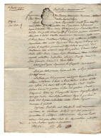 VP22.972 - Cachet De Généralité De PARIS / LAGNY - Acte De 1790 - Bail - VILLEVAUDE ..... - Cachets Généralité