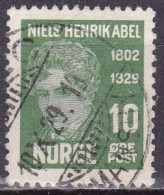 NO018A – NORVEGE - NORWAY – 1929 – NIELS HENRIK ABEL – SG # 213 USED - Gebraucht