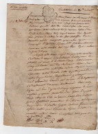 VP22.973 - Cachet De Généralité De PARIS / LAGNY - Acte De 1789 - Constitution De Rente - VILLEVAUDE ..... - Algemene Zegels