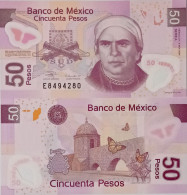 Mexico 50 Pesos 2004 UNC, P-123a Polymer  RARE - Mexique