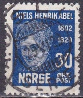 NO018D – NORVEGE - NORWAY – 1929 – NIELS HENRIK ABEL – SG # 215 USED 3,75 € - Oblitérés