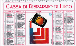 Calendarietto - Cassa Di Risparmio Di Lugo - Anno 1976 - Petit Format : 1971-80