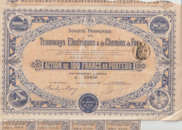 Décoré Tramways Electriques Et Chemins De Fer - Railway & Tramway