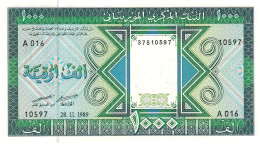 MAURITANIA  NLP (= B111.5 ) 1000 OUGUIYA 1989 Signature 15  UNC. - Mauritanie