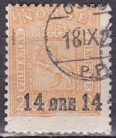 NO018E – NORVEGE - NORWAY – 1929 – STAMP OVERP.  – SG # 217 USED 7,50 € - Gebraucht